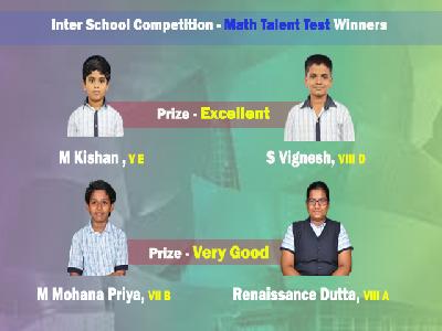 WINNERS – INTER SCHOOL COMPETITION